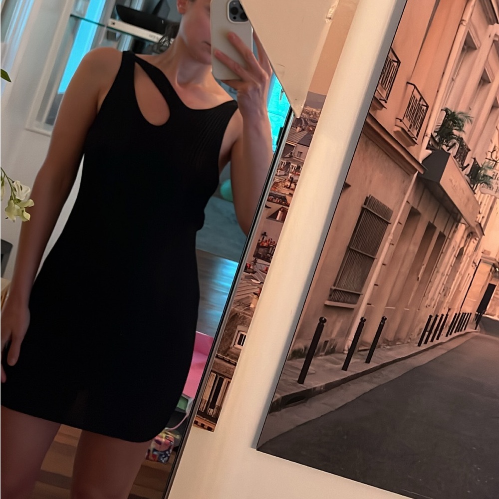 NWT Zara black cut-out dress.